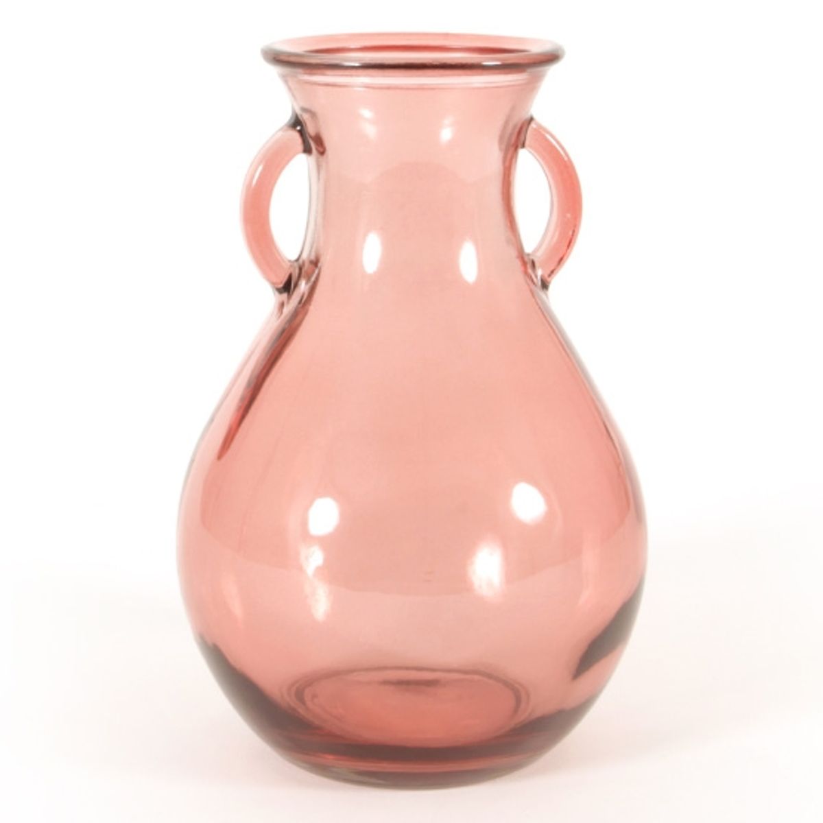 HERRERA MAISON - Jarron Vidrio Asa Cantaro Rosado España