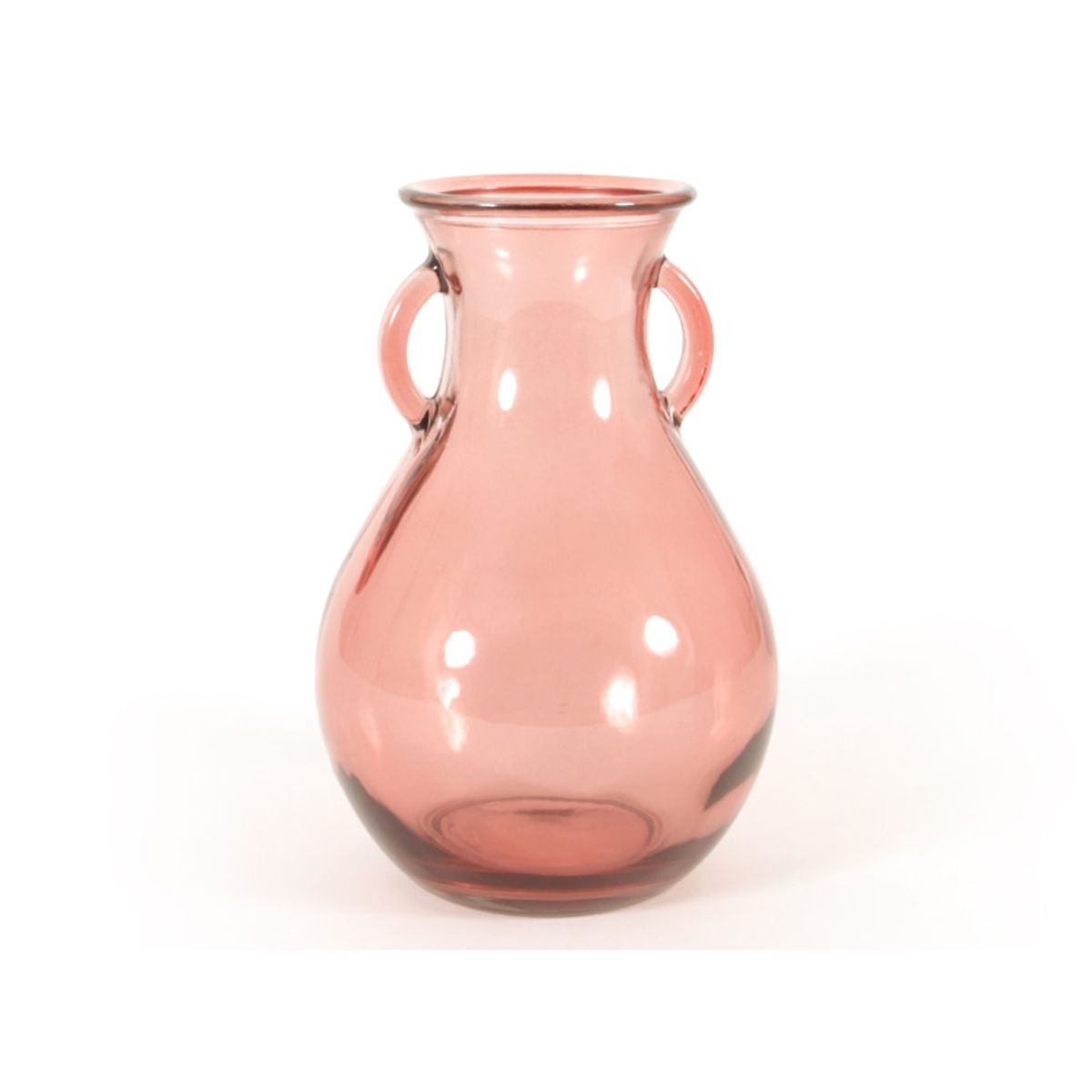 HERRERA MAISON - Jarron Vidrio Asa Cantaro Rosado España