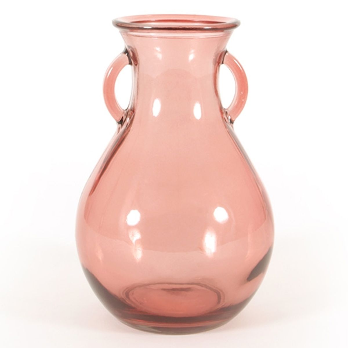 HERRERA MAISON - Jarron Vidrio Asa Cantaro Rosado España