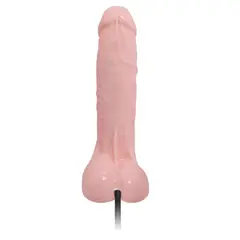 GENERICO - Dildo Consolador Realista Inflable Vibrador Con Bomba 19cms
