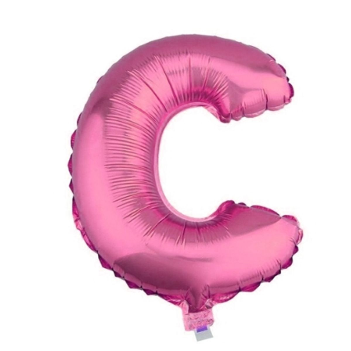GENERICO - Globo Metálico Letra Rosado C