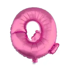 GENERICO - Globo Metálico Letra Rosado Q