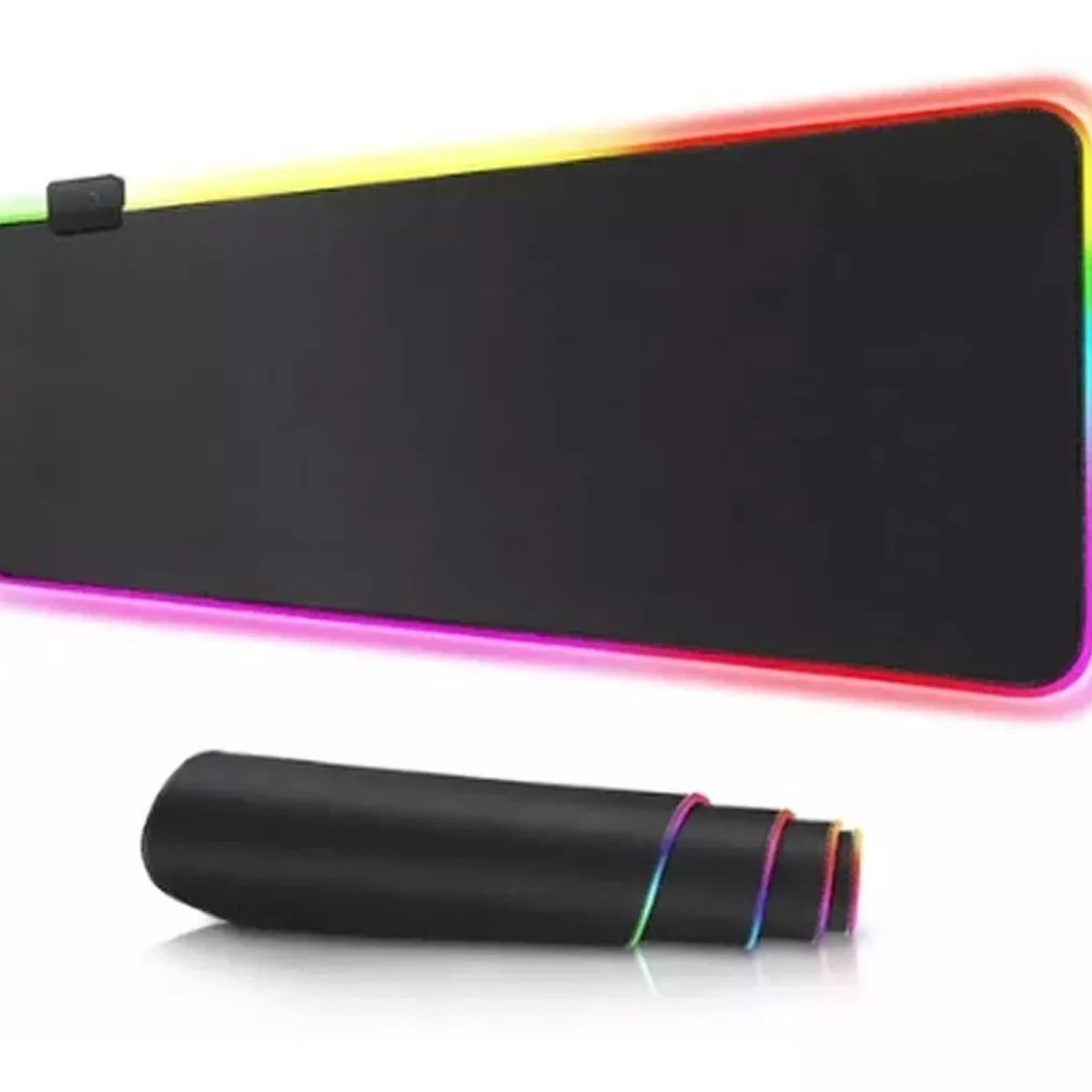 GENERICO - Mouse Pad Gamer Antideslizante Luz Led Xl Excelente Touch Color Negro