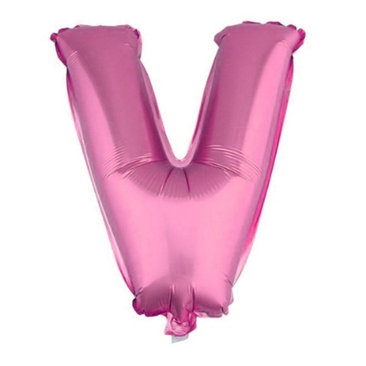 GENERICO - Globo Metálico Letra Rosado V