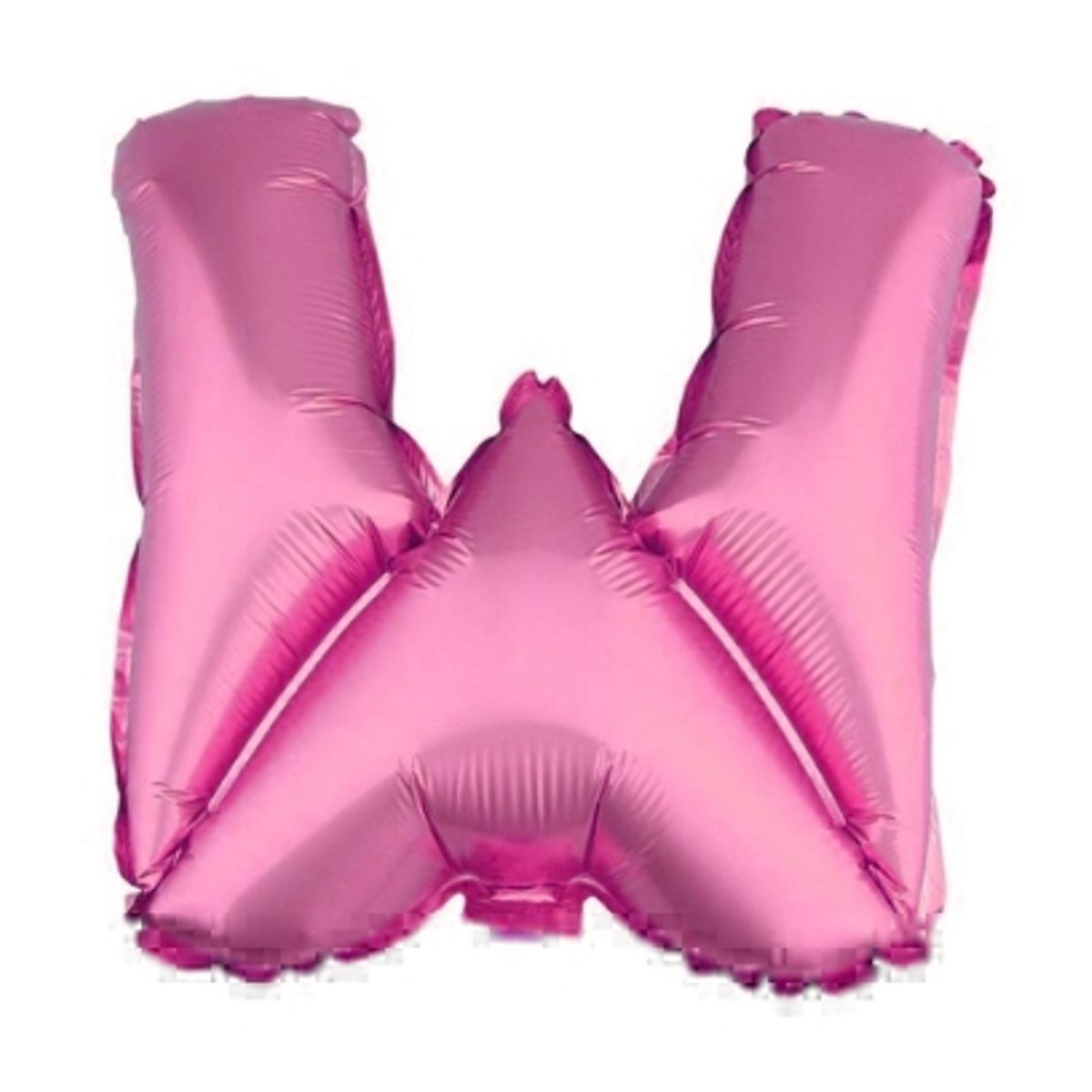 GENERICO - Globo Metálico Letra Rosado W