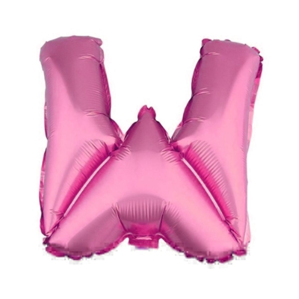 GENERICO - Globo Metálico Letra Rosado W