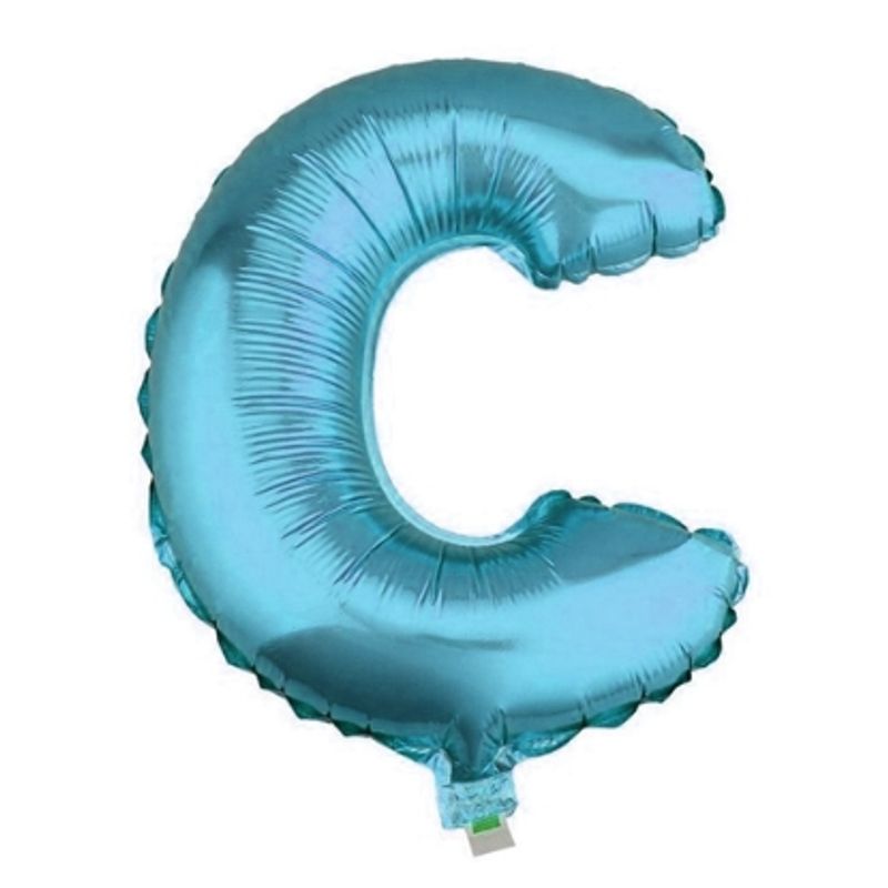 GENERICO - Globo Metálico Letras Color Azul 26 Pulgadas C