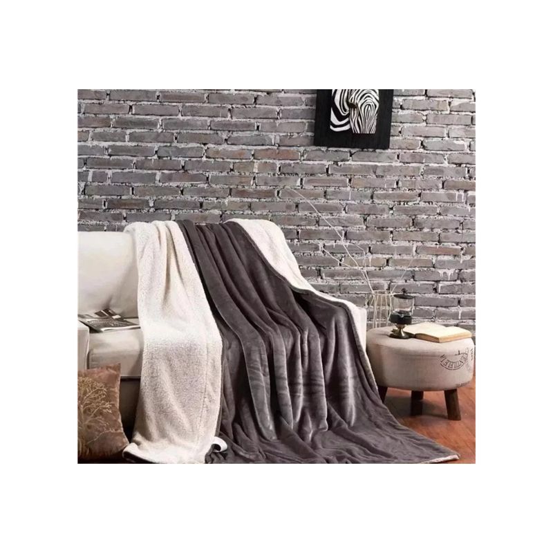 GENERICO - Frazada Polar Plush 2 Plazas Térmica Con Chiporro Premium
