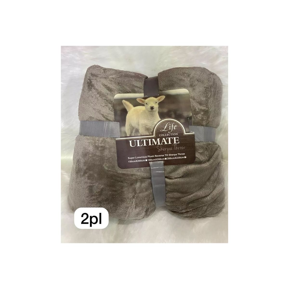 GENERICO - Frazada Polar Plush 2 Plazas Térmica Con Chiporro Premium