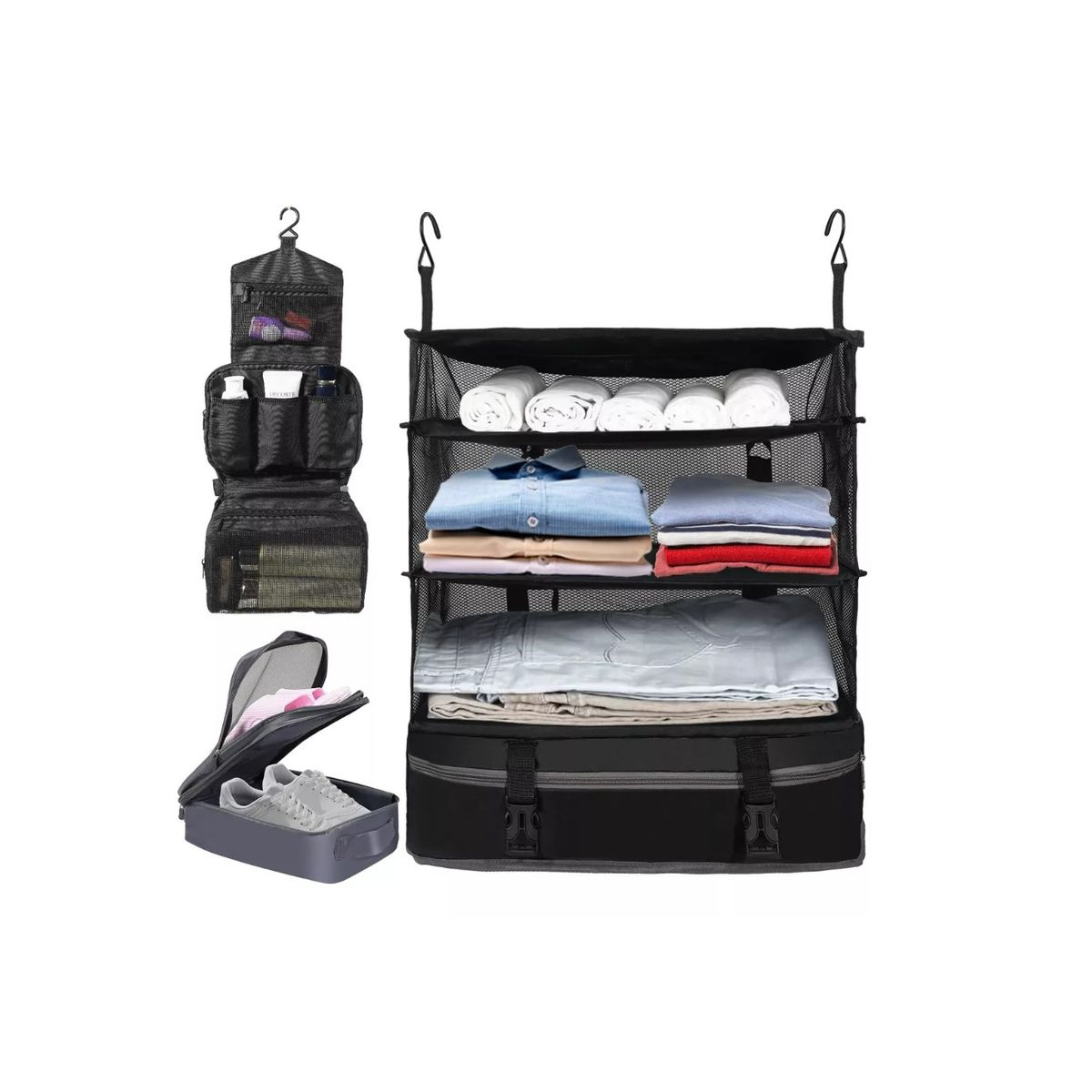 GENERICO - Organizador De Maletas Colgante Plegable Con Bolsa