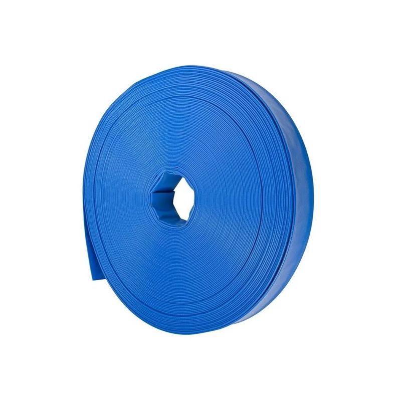 GENERICO - 10 Metros Manguera Plana Azul 2 Pulgadas - 6 Bar