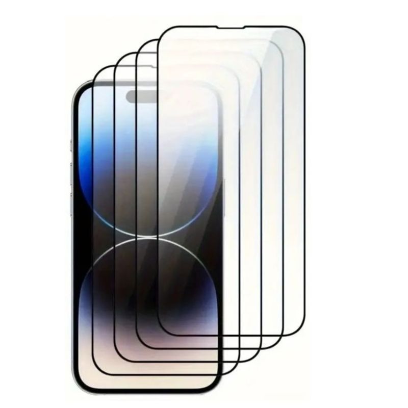 GENERICO - Pack 4 Láminas Mica De Vidrio Templado Pantalla Para iPhone 14 Pro
