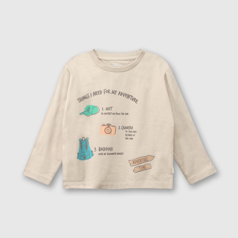 COLLOKY - Polera Niño Beige 53041 Colloky._