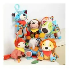 GENERICO - Peluche Sensorial Sonajero Con Multiples Texturas Bebe