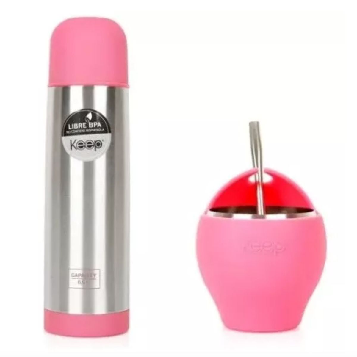 GENERICO - Set Mate Bombilla + Termo Bala Keep