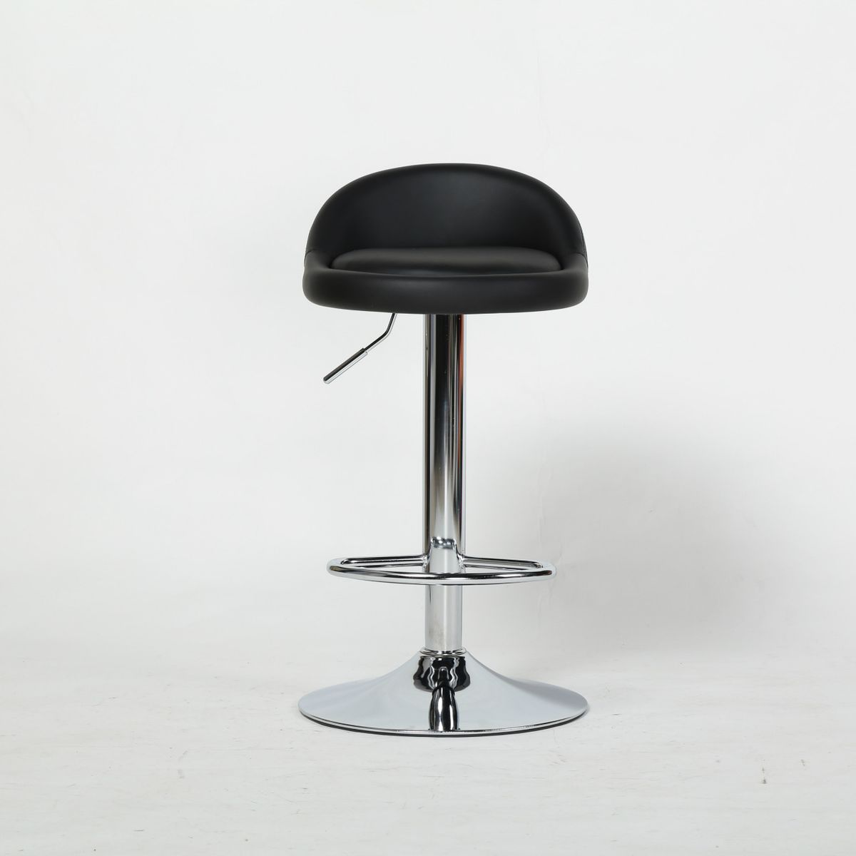 BJ HOGAR - Juego de 2 Sillas Taburete con Altura Regulable Negro