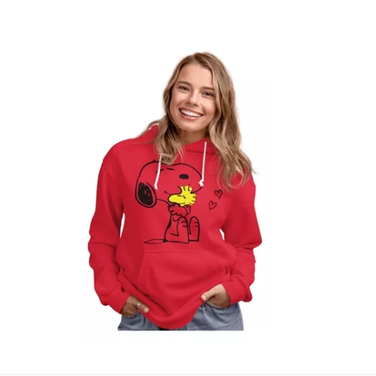 GENERICO - Poleron Dama Snoopy Charlie Brown Peanuts Algodon Estam