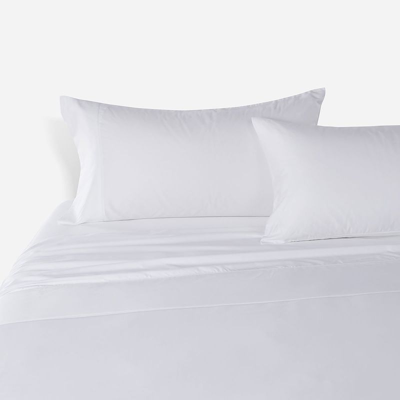 ROSEN - Sábana 300 Hilos Rosen Tencel Blanca 2 Plazas