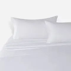 ROSEN - Sábana 300 Hilos Tencel Blanca 2 Plazas