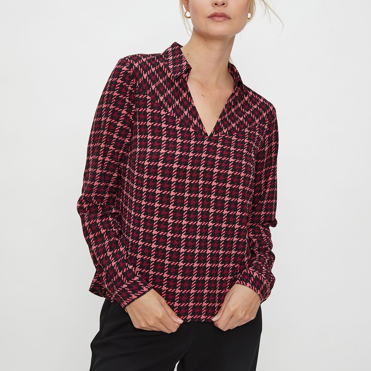 ASH - Blusa Manga Larga Negro Mujer Ash