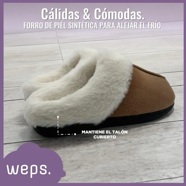 WEPS - Pantuflas Mujer Weps Zapatillas Levantarse Antideslizantes