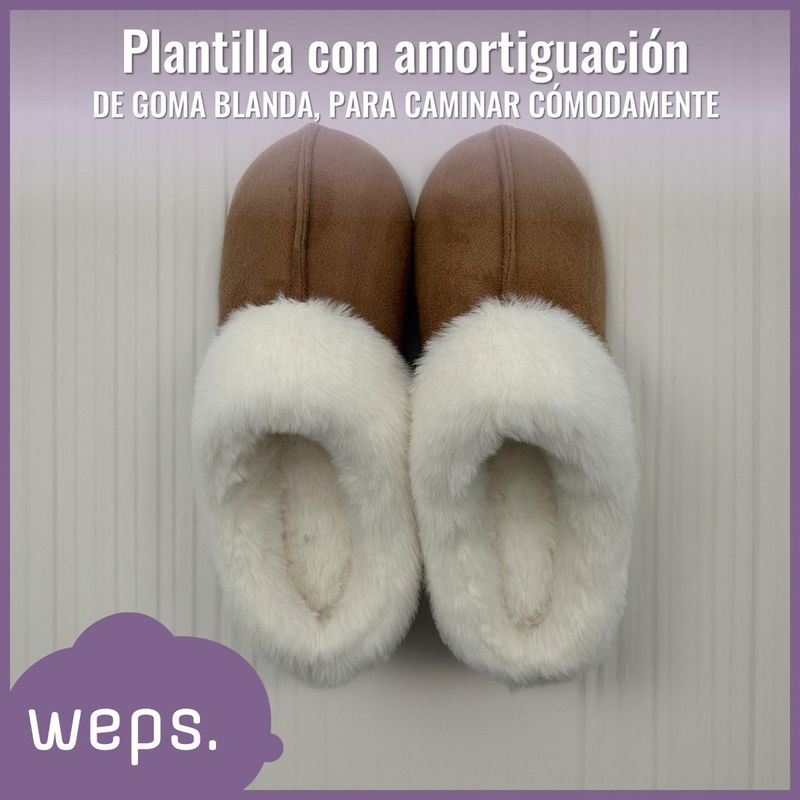 WEPS Pantuflas Mujer Weps Zapatillas Levantarse Antideslizantes