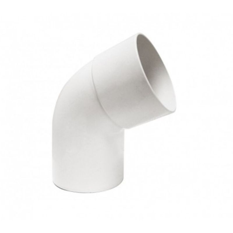 GENERICO - Codo Canaleta Macho-hembra Blanco 80mmx45g