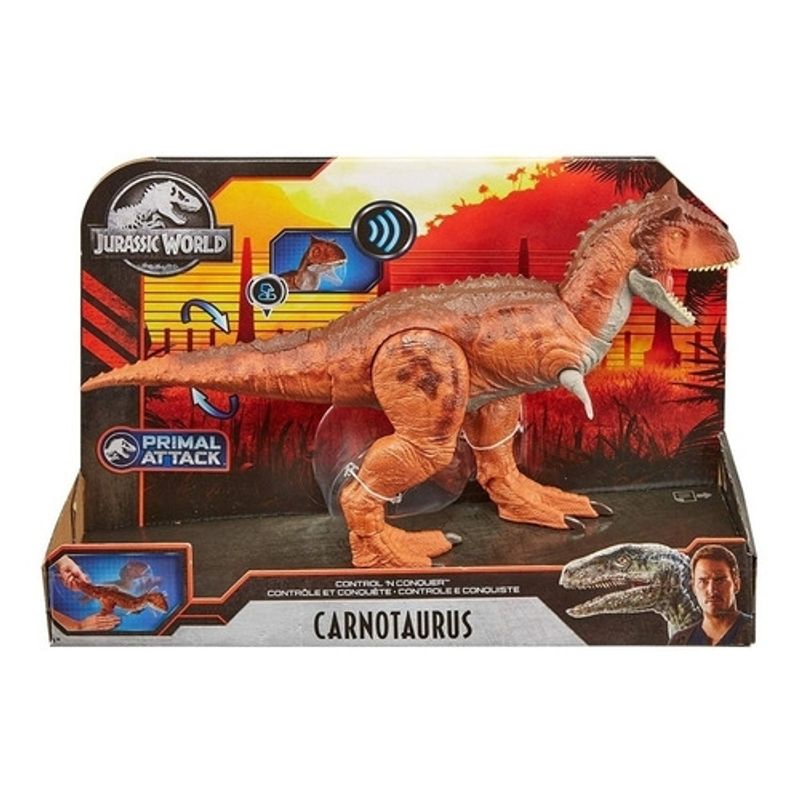 MATTEL - MATTEL HDX33 JURASSIC WORLD CARNOTAURUS FIGURA DE 12PULG CON