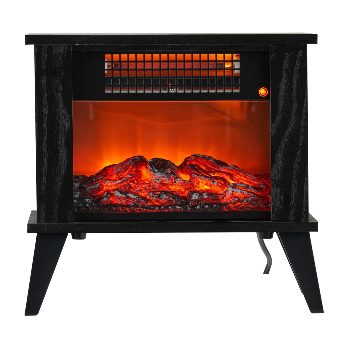 B FRESH - Chimenea Eléctrica Estufa Calefacción 1000W Negra