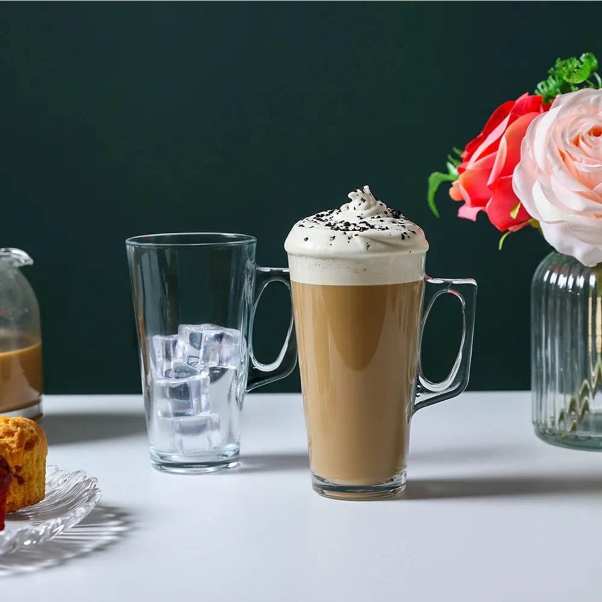 PASABAHCE - Set De 4 Taza Vidrio C Aza 300 Cc Mod Vela PASABAHCE