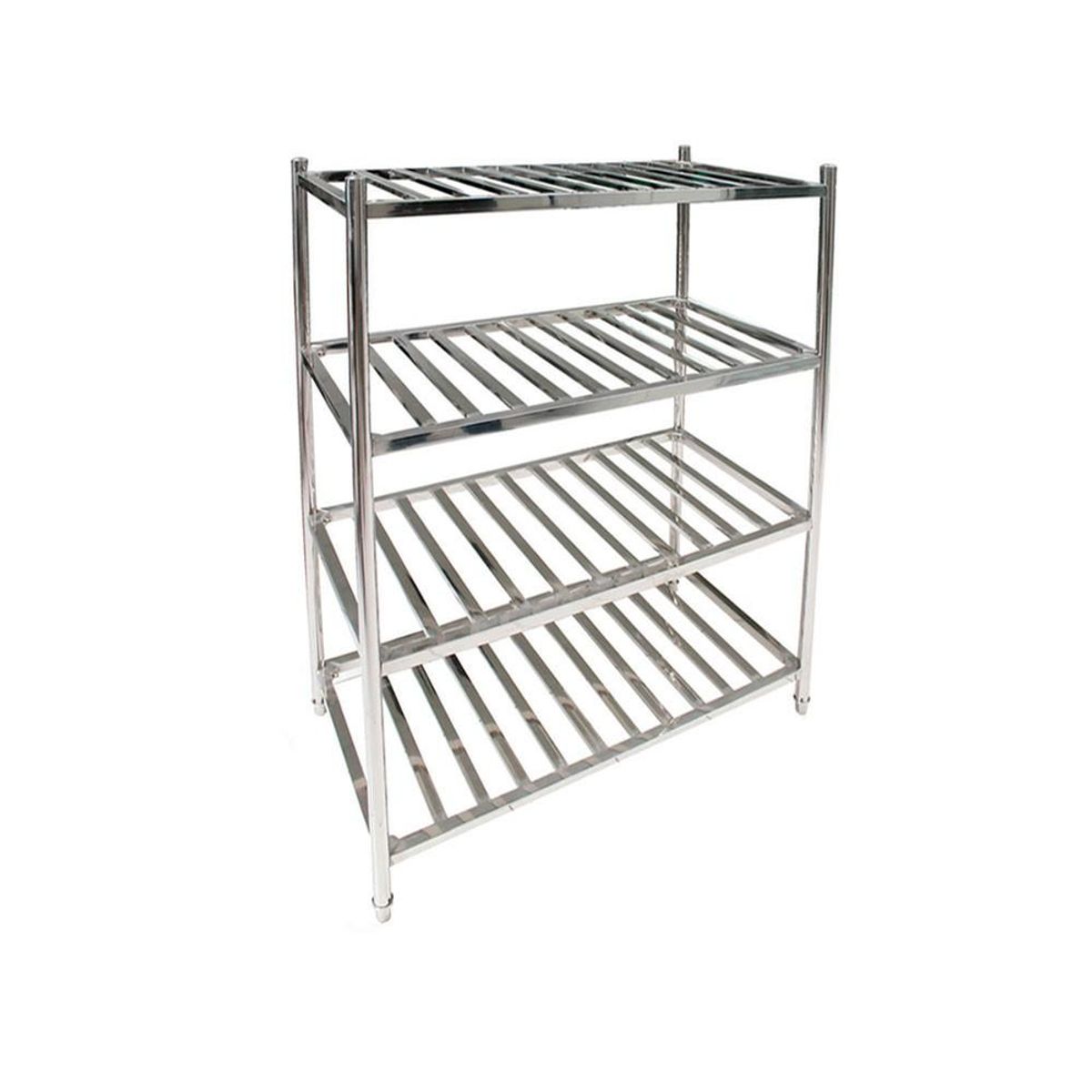 IMAS - ESTANTERIA ACERO INOX TIPO REJILLA DE 120 x 45 x 155 cms. IMAHE