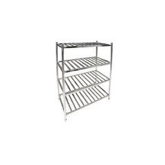 IMAHE - ESTANTERIA ACERO INOX TIPO REJILLA DE 120 x 45 x 155 cms.