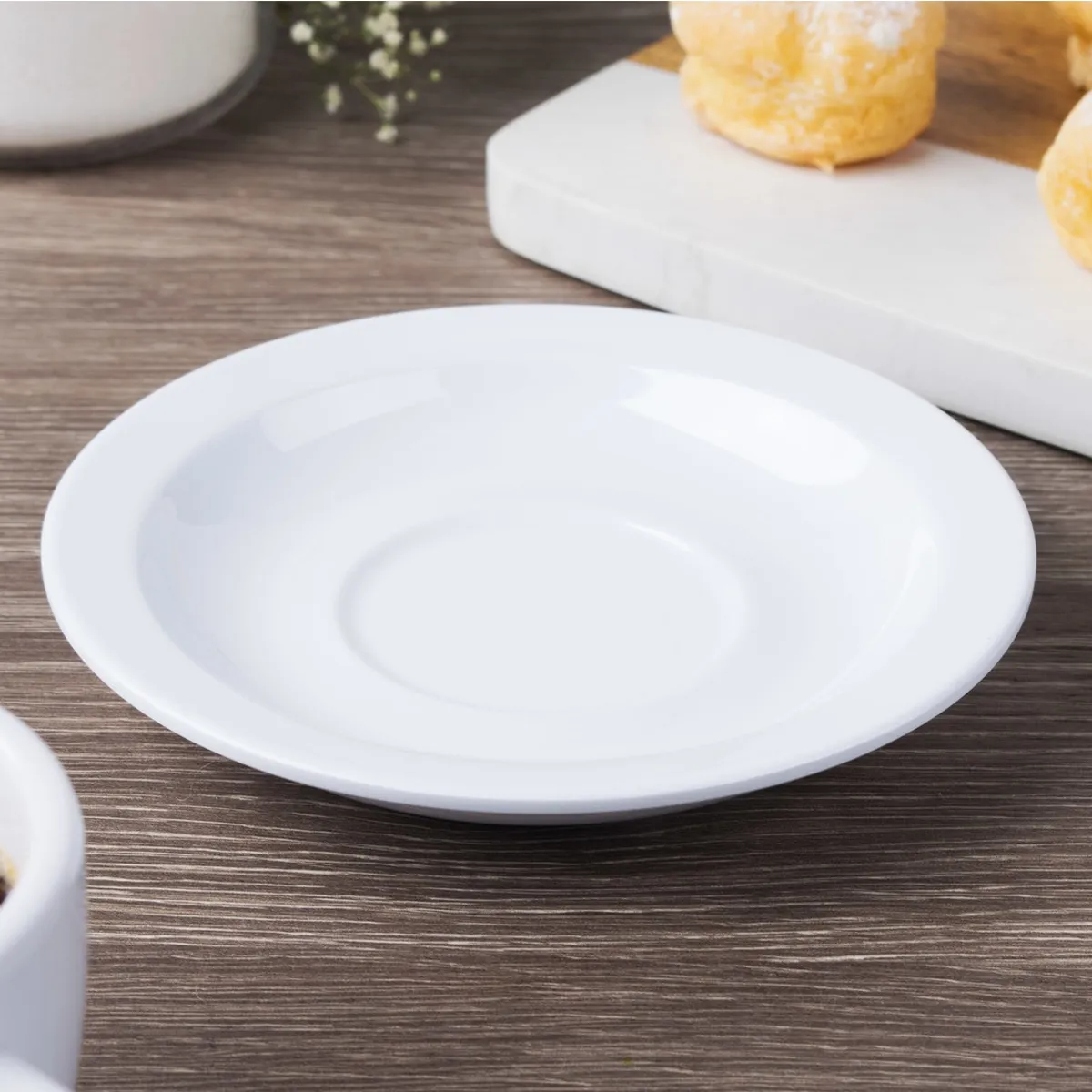 IMAHE - Set De 6 PLATO CAFE EXPRESSO BLANCO IMAHE