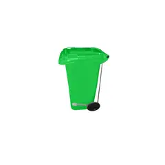 IMAHE - BASURERO CON PEDAL 240 LT. COLOR VERDE