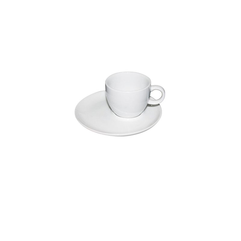 IMAHE - Set De 6 TAZA DESPLAZADA CON PLATILLO 110 ML IMAHE