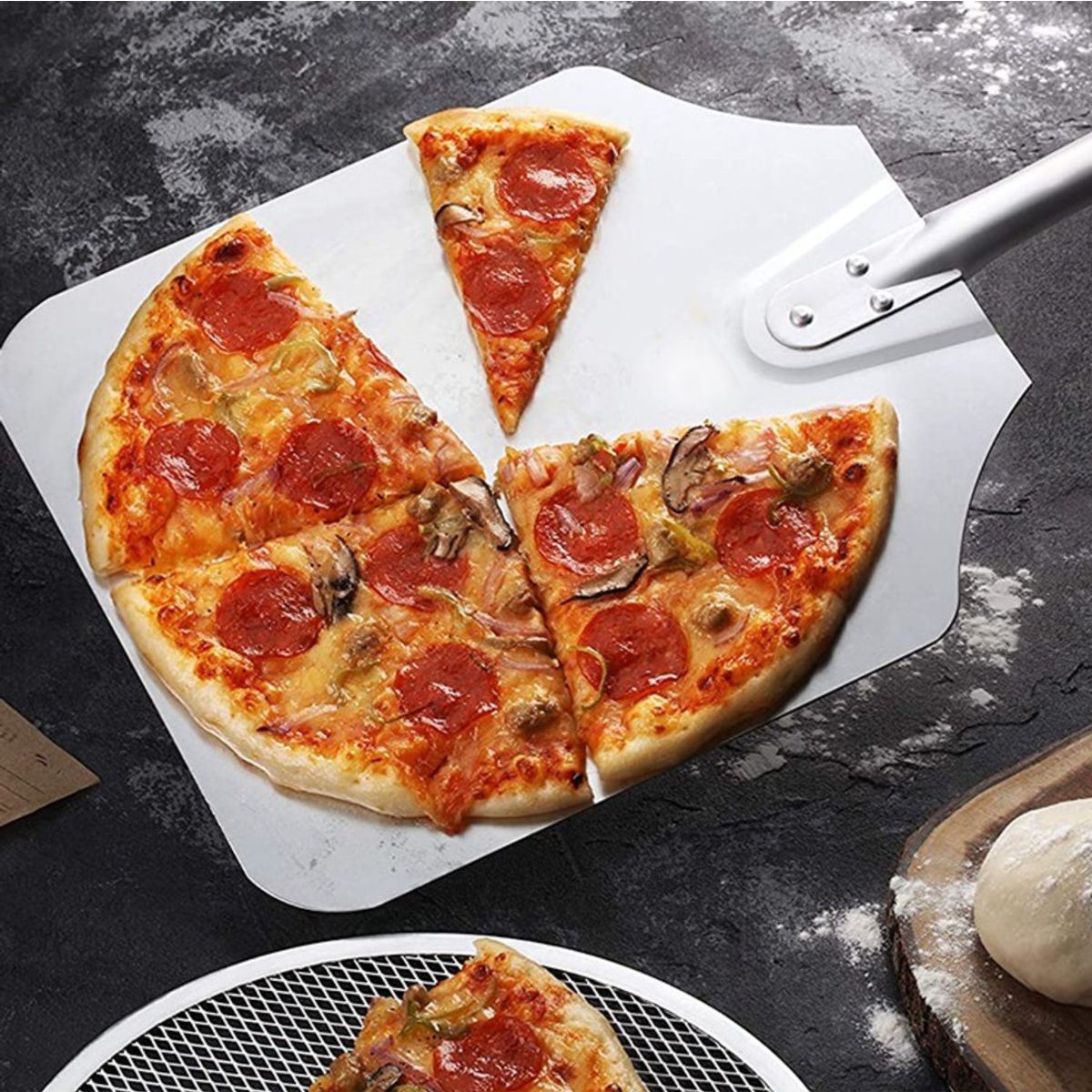 IMAHE - PALA PIZZA CON MANGO DE MADERA IMAHE