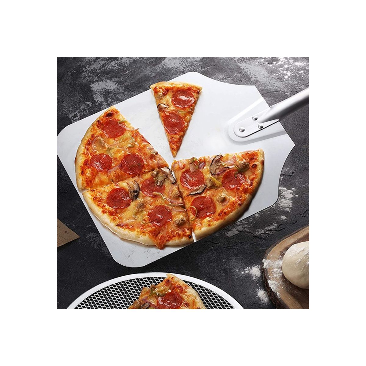 IMAHE - PALA PIZZA CON MANGO DE MADERA IMAHE