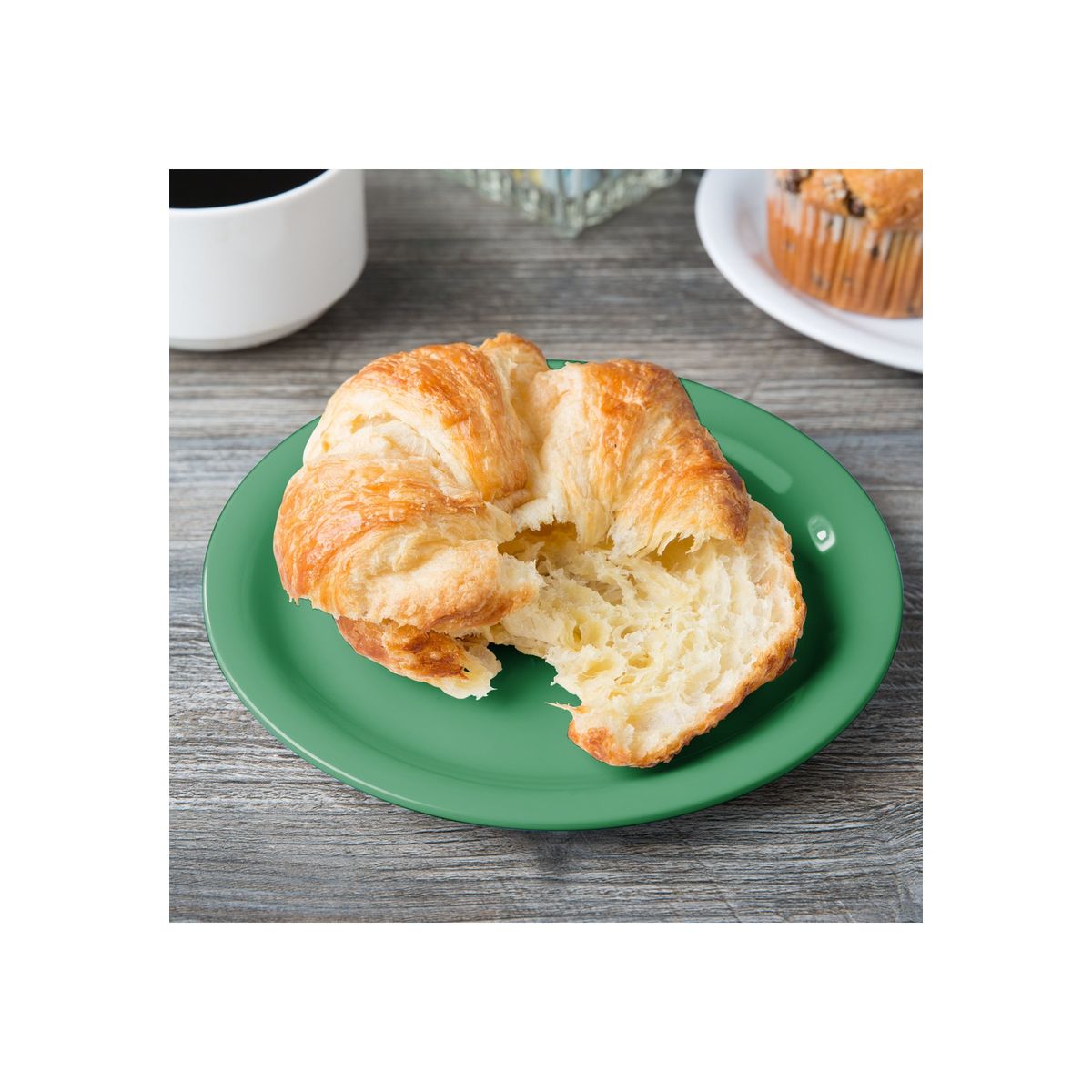 IMAHE - Set De 4 PLATO MELAMINA VERDE 18 CM IMAHE