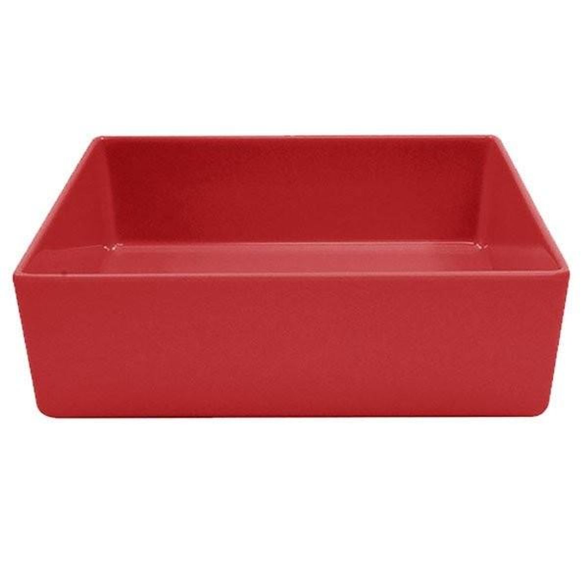 TABLECRAFT - RECIPIENTE ROJO 25X25X7.6CM. TABLECRAFT