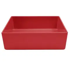 IMAHE - RECIPIENTE ROJO 25X25X7.6CM. TABLECRAFT