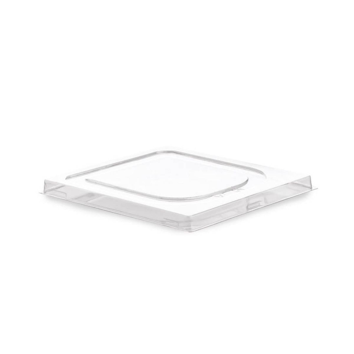 IMAHE - Set De 168 TAPA PLANA R-PET TRANSPARENTE 18.2X17.2 IMAHE