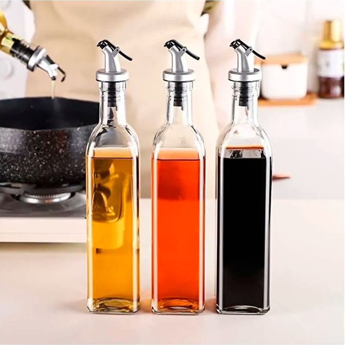 IMAHE - Set De 2 BOTELLA PARA ACEITE 500 ML IMAHE