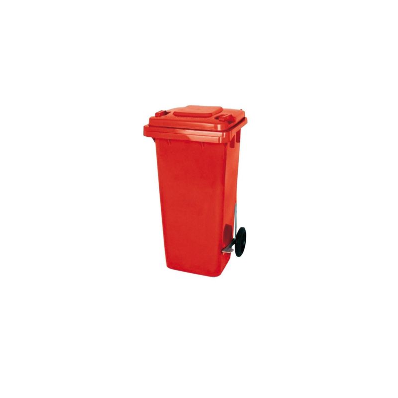 GENERICO - Contenedor Con Pedal Rojo 240 Lts GENERICO