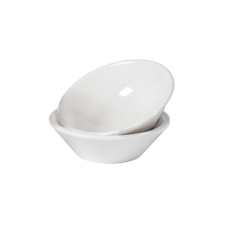IMAHE - Set De 6 RAMEKIN OVALADO MELAMINA BLANCO 44ML IMAHE