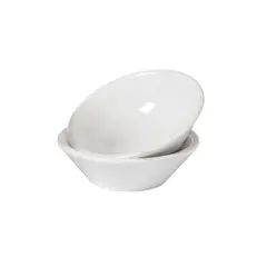 IMAHE - Set De 6 RAMEKIN OVALADO MELAMINA BLANCO 44ML