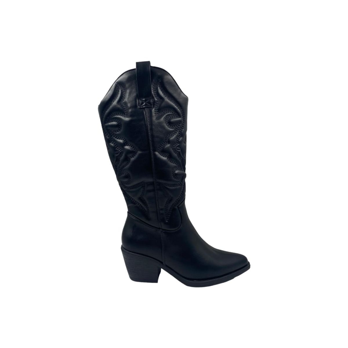 GENERICO - Bota Negra Texana Mujer