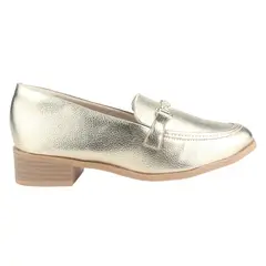 RAMARIM - Zapato Mujer Dorado Casual Chalada 2416101
