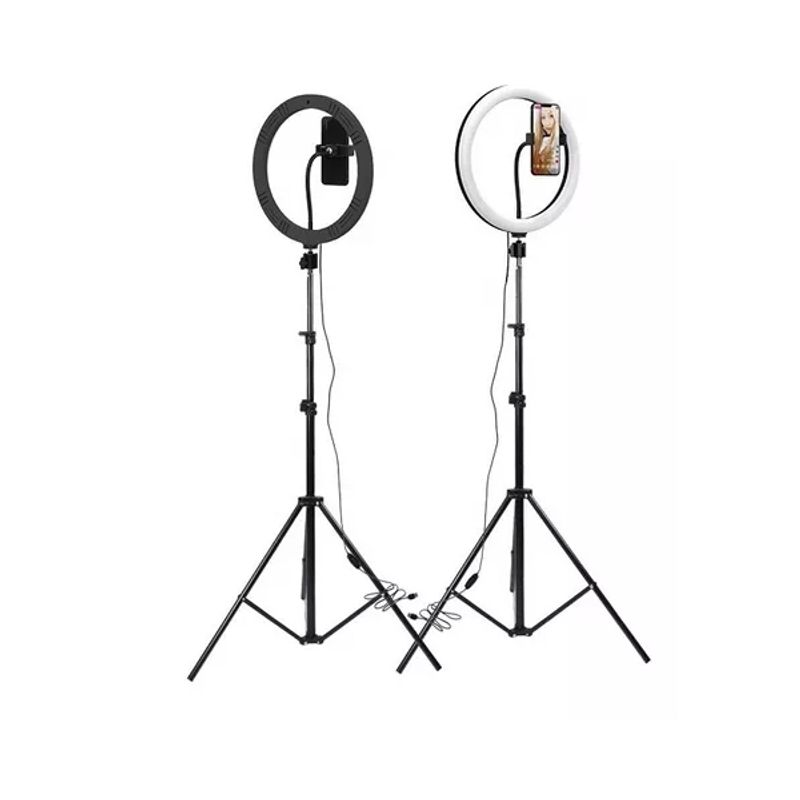 GENERICO - Aro De Luz Para Fotografía 26cm + Trípode Regulable 2 Mts