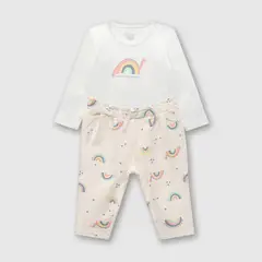 COLLOKY - Conjunto Body/Pantalon Niña Blanco 52985