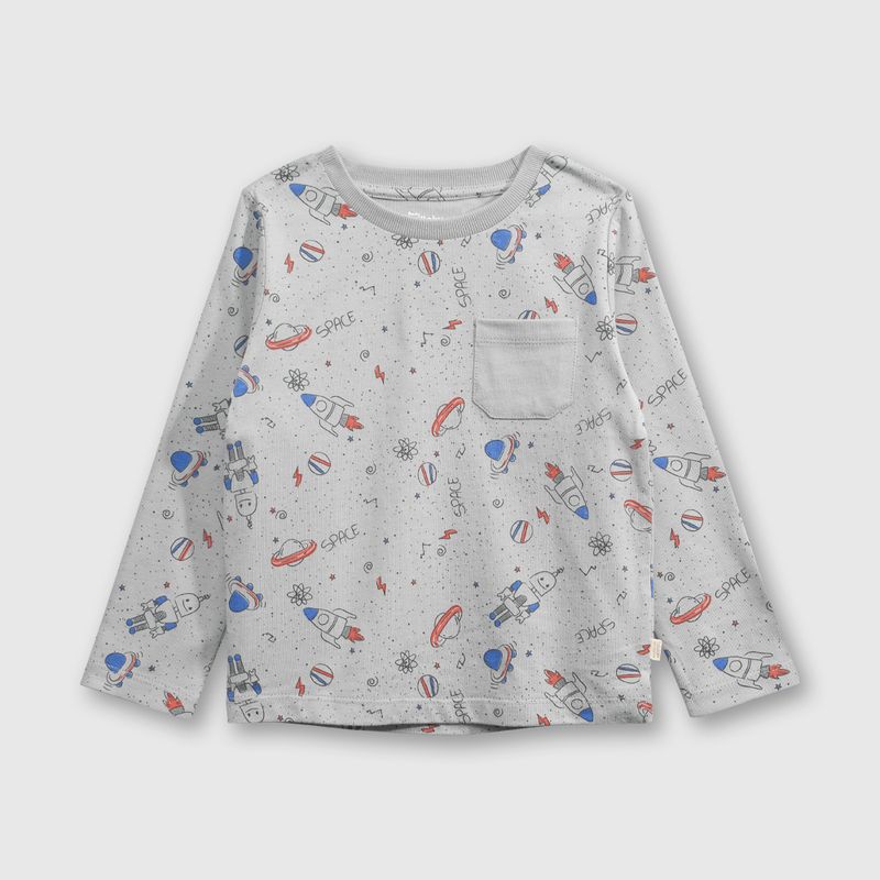 COLLOKY - Polera Niño Gris 53043 Colloky._